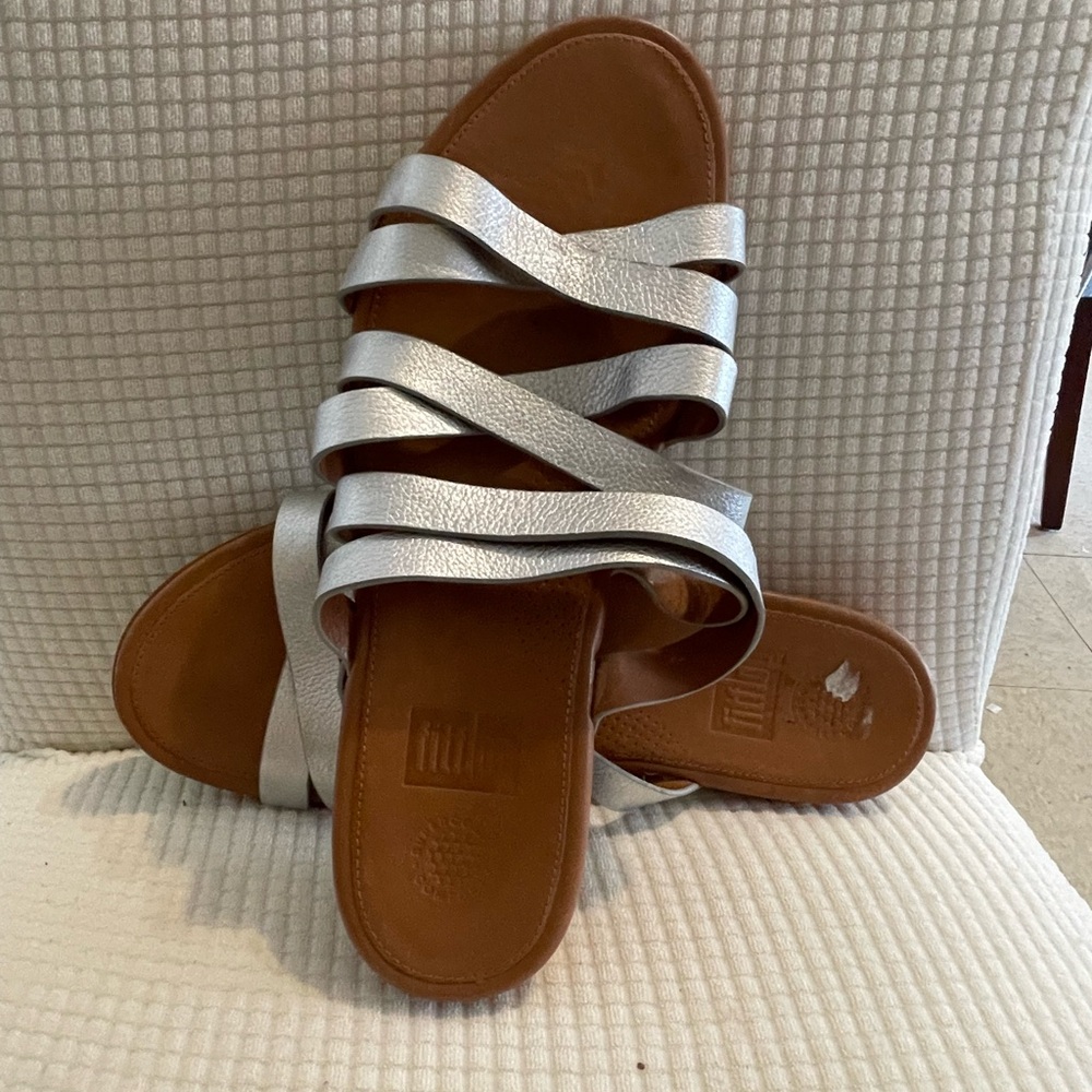 Fitflop Silver Strappy Sandals